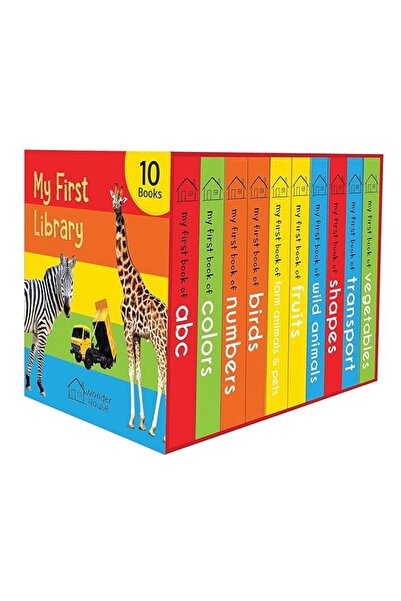 GENERAL My First Library: Boxset of 10 Board Books for Kids (Pack-1)