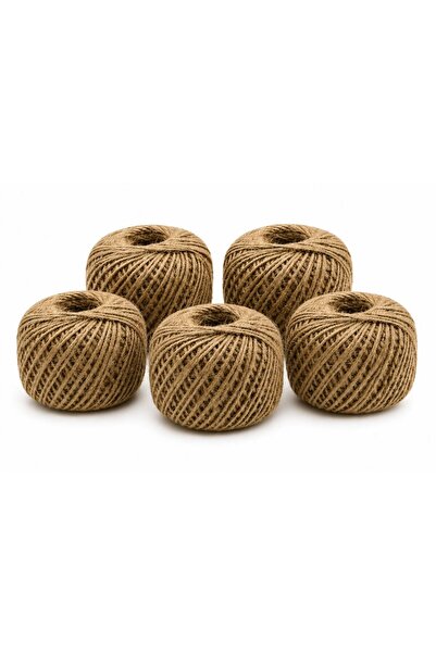 dalimag Set de 5 sfoară de iută, 80 m fiecare, 85 g/bucată – Total 400 m. Fir...