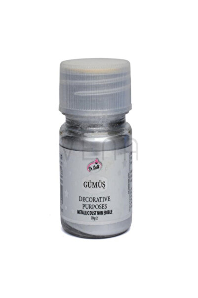 Metalik Toz Gıda Boyası Gümüş 10 gr