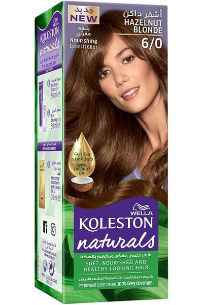 wellaflex Wella Koleston Naturals – Long-Lasting, 100% Grey Coverage, with Co...