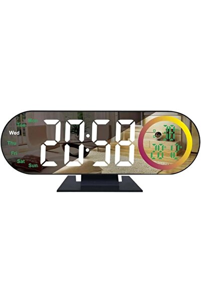 ALMEKAQUZ ساعة رقمية مع منبه، شاشة LED عاكسة بأرقام كبيرة، خاصية تعتيم تلقائي...
