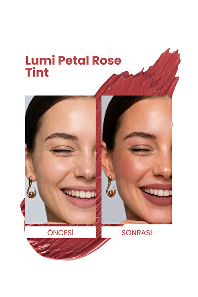 Cosmogenesis Labs Gül Pembe | Allık Ruj Göz Farı 5ml - Lumi Petal Rose Tint Nemlendirici Özellikli (Işıltılı Bitiş)