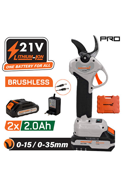 Nakayama Pro NAKAYAMA 21V Σετ Κλαδευτήρι Μπαταρίας Brushless Προοδευτικής Κοπ...