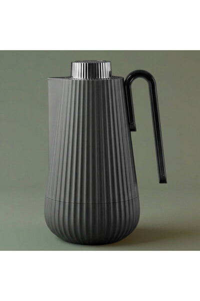 Glory Smo Thermos, 1 Liter, Nickel Handle, Glass Interior, Press-button - Dar...
