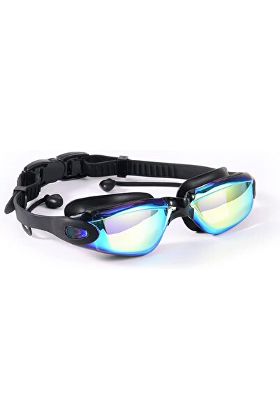 ECVV Electroplated Swimming Goggles with Earplugs Anti-fog Anti-UV Swim Eyewe...