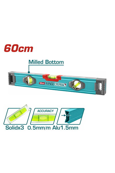 TOTAL Επαγγελματικό Αλουμινένιο Αλφάδι 60εκ. (TMT26028)