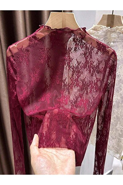 Sheya Bluză, bordo - XL