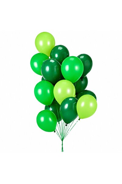 Generic Brand Set 10 Baloane Latex, Tematica Petrecere, 30 cm, Verde Diferite...