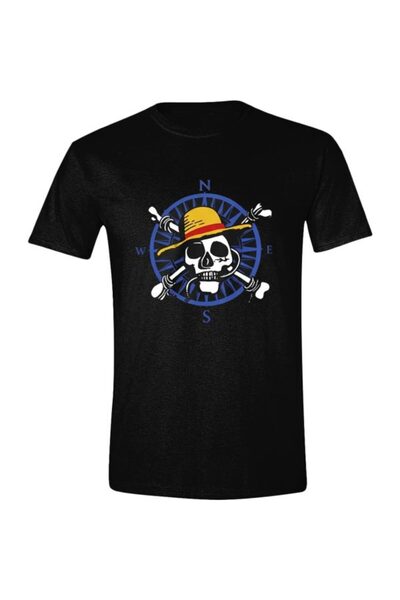 DIFUZED One Piece – Μπλουζάκι με Πειρατικό Λογότυπο - Μέγεθος Large