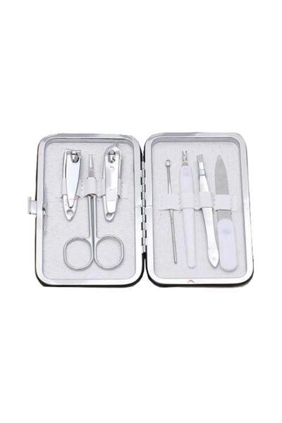 minigood Mini Nail Care Tool Bear Manicure Set 7 Sets (Pink)