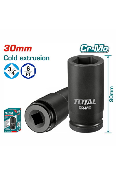 TOTAL Αεροκαρυδάκι μαύρο εξαγωνικό 3/4 " - 30mm (THHISD3430L)