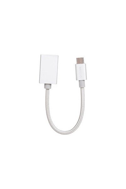 OEM Καλώδιο OTG Micro USB σε USB Θηλυκό Ασημί