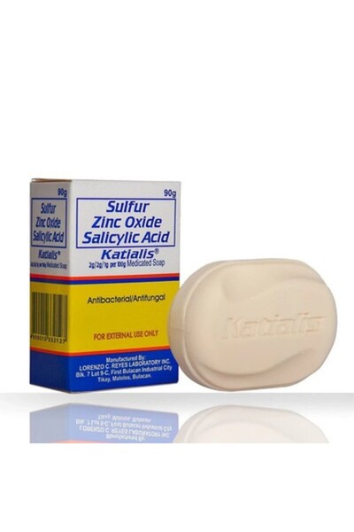unbranded KATIALIS SOAP - Pack of 4 - Sulfur Zinc Oxide Salicylic Acid 90g