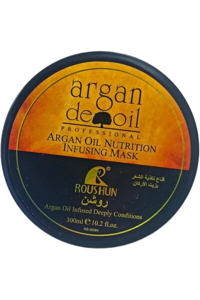 RousHun قناع مغذي للشعر بزيت الأرغان 300 مل
