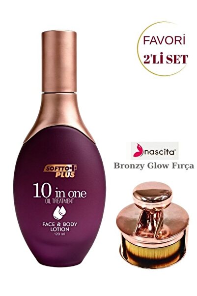 Softto Plus 10 IN 1 ONE OIL TREATMENT FACE & BODY LOSYON 120 ML & Bronzy Glow...