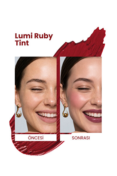 Cosmogenesis Labs Yakut Kırmızı | Allık Ruj Göz Farı 5ml - Lumi Ruby Tint Nemlendirici Özellikli (Mat Bitiş)