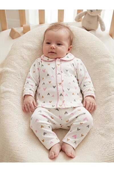 BUUFUU Baby Girl Children's Cotton Patterned Pajama Set Gift
