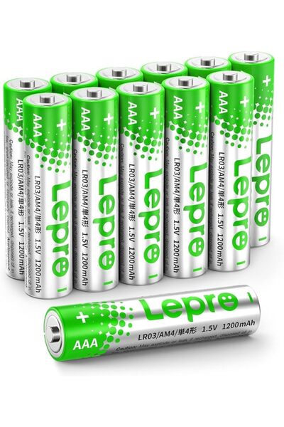 LEPRO AAA Alkaline Batteries 12 Pack, 1200mAh Triple A Battery with Anti-Leak...