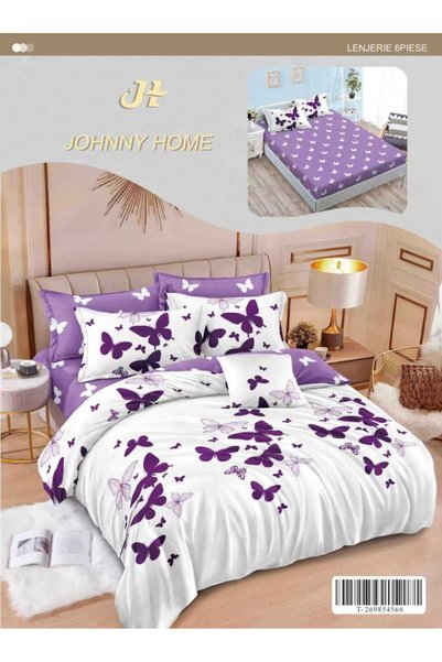 elegant home pucioasa Finet 6-piece Duvet Cover Set with Stretchy ST67