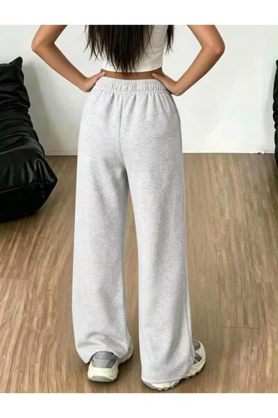 MORNİNG KİDS Kız Çocuk Patiler ve Kedi Baskılı Eşofman (Gri)