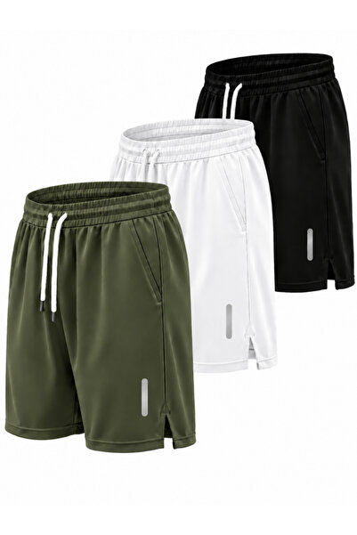 Karatopak 3-Piece Breathable Fabric Fitness Tennis Sports Shorts