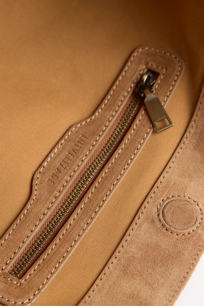 LUTVELIZADE Bag 2633 - Real Leather Shopper Tan Suede Women's Bag
