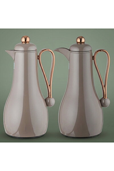 Alsaif Gallery Al Saif Gallery Ghaym Thermos Set, Two Pieces, 1/1 Liter, Glas...