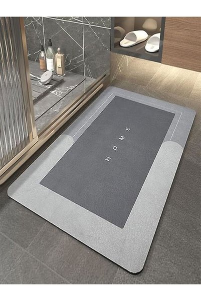 HerŞey Marketing Su Emici Banyo Paspası Kaymaz Tabanlı Su Emici Yapı 50 X 70 Cm Büyük Boy Çok Amaçlı Banyo Paspası Kolay Temizlenir