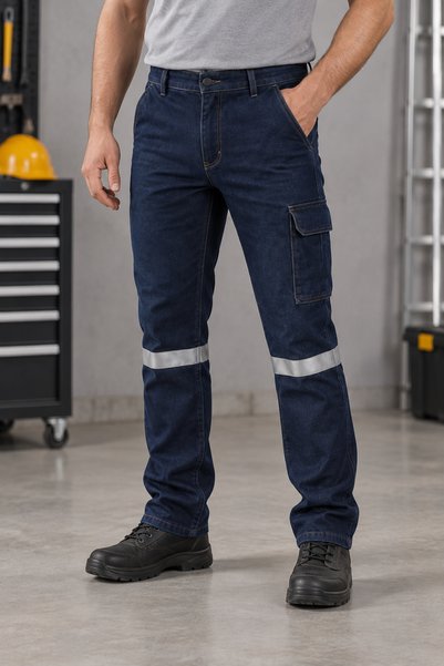 Premium Erkek İş Kot Pantolonu – Dayanıklı, Rahat ve Esnek Denim
