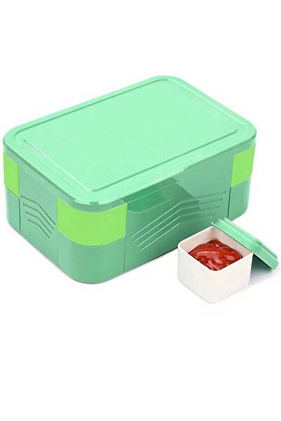 Arabest Bento Lunch Box,1550ml 2-Tier 6-Compartment Food Storage,BPA-Free,Mic...