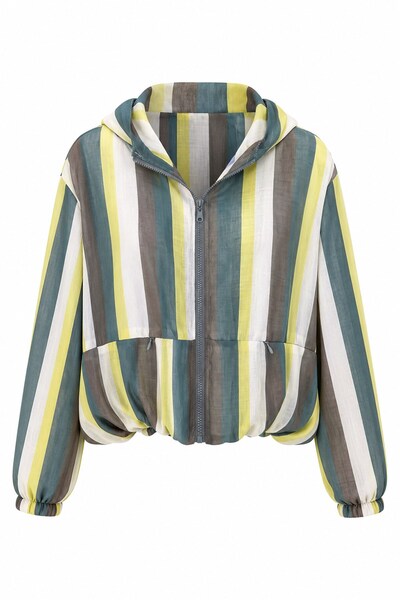 elif teke Rainbow Hooded Jacket Green