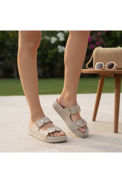KÜBRA Women's Suede Anatomical Slippers with Orthopedic Accessories