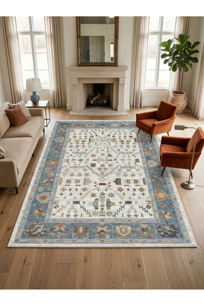 Rose'n Home ARTE VN108 Vintage Klasik Desenli Renkli Dekoratif Salon Mutfak K...