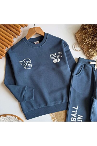 MİO Boys' Printed Sweatshirt and Sweatpants Set