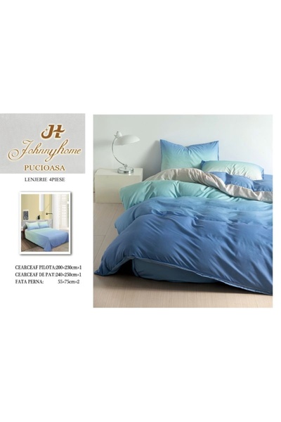elegant home pucioasa Σετ Παπλωματοθήκης Βαμβακερό Σατέν Πολυτελείας 4 Τεμαχί...