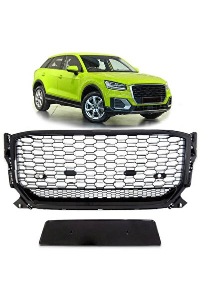 CΑRΝΕR Μάσκα για Audi Q2 (GA) PreFacelift 2016-2020 RSQ2 Look Κυψελωτή Γυαλισ...