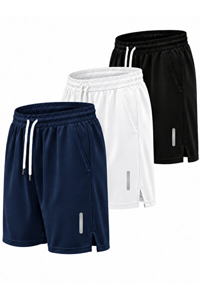 Karatopak 3-Piece Breathable Fabric Fitness Tennis Sports Shorts