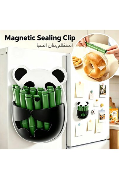 Generic Brand Panda Magnetic Sealing Clips，Reusable Magnetic Food Bag Clip Ho...