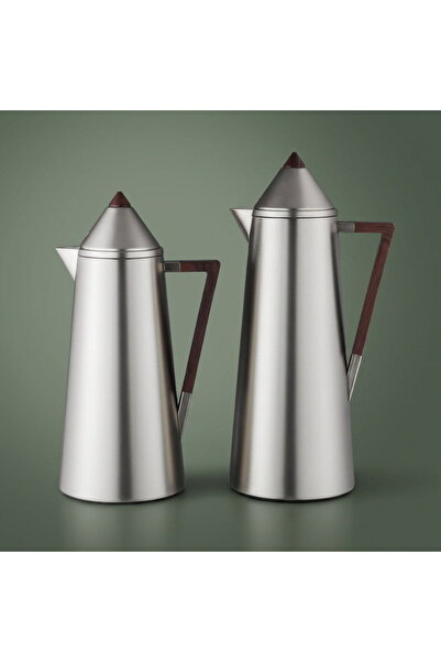 Alsaif Gallery Al Dana Al Saif Gallery Thermos Set, 2 Pieces, 0.7/1 Liter, Gl...