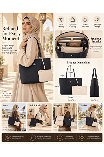 Coach House Press coac women's double-sided large capacity handbag shoulder b...