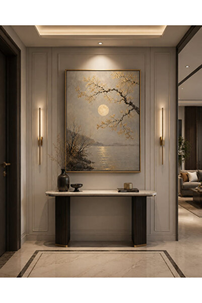 ALAYRA International Framed Wall Art Painting with Outer Frame, Scenic Views ...