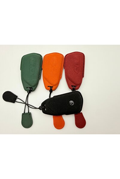 Generic Brand Husa Protecție Cheie Auto Premium – Textură Microfibră Tip Alcantara COMPATIBILA SKODA