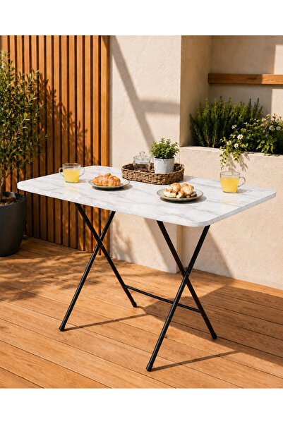Ecowood Katlanır Masa 60x90 cm – Yemek Masası|Balkon Masası