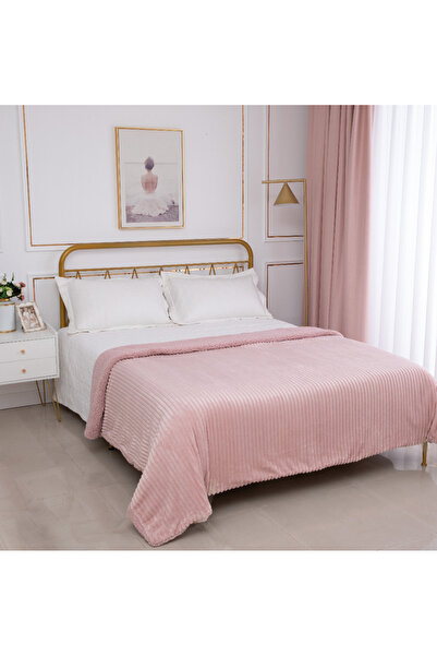 Silk Fashion Κουβέρτα Sherpa Kotle (220εκ x 240εκ) σε χρώμα παλαιωμένο ροζ -