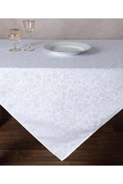 Silk Fashion Τραπεζομάντηλο ζακάρ 1010 (135cm x 135cm) λευκό -