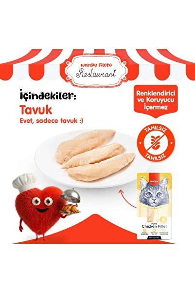 Wanpy Pure Chicken Fillet Tavuk Fileto Kedi Ödülü 25gr