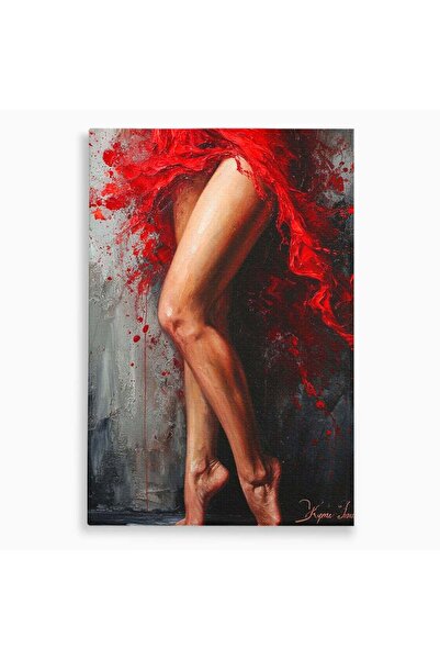 Luxcanva Tablou Canvas Dans Pasional 50x70 cm pe Sasiu Lemn Dans Femeie Arta