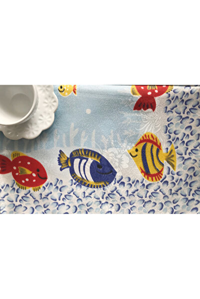 Silk Fashion τραπεζομάντηλα 215 (στρογγυλά 170 εκ.) ψάρια