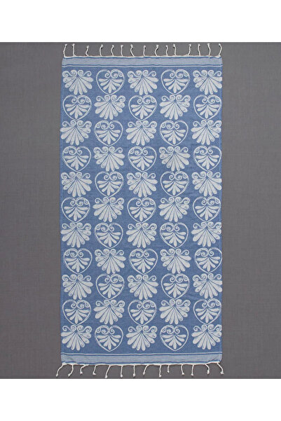Silk Fashion Πεστεμάλ sf07 (90cm x 180cm) μπλε -