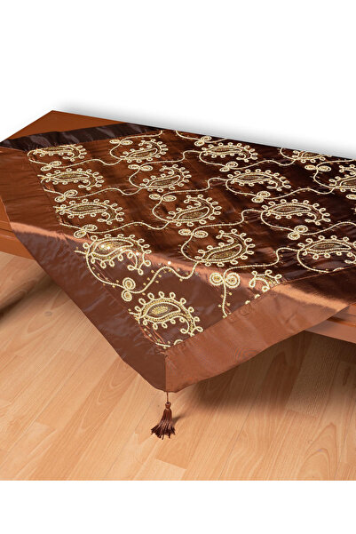 Silk Fashion Σατέν τετράγωνο 1028 (85cm x 85cm) καφέ